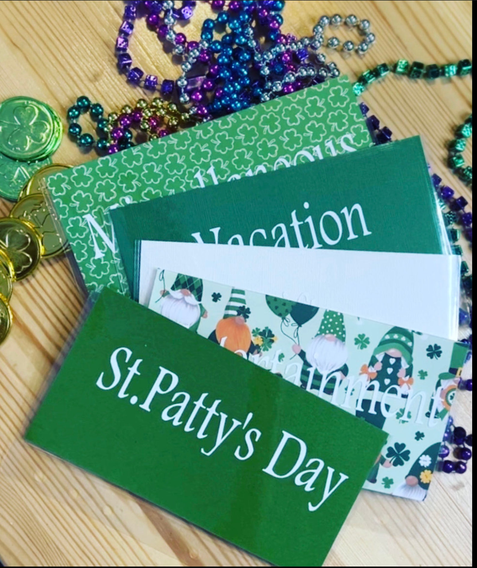 St.patricks Day Cash Stuffing Envelopes Etsy