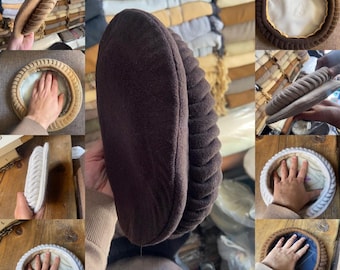 3 piezas de alta calidad 100 % pura lana sombrero Pakol/sombrero Swatii hecho a mano/afghani Pakol Topi/gorro Pakul/sombrero Pashtun/Pakul hecho a mano