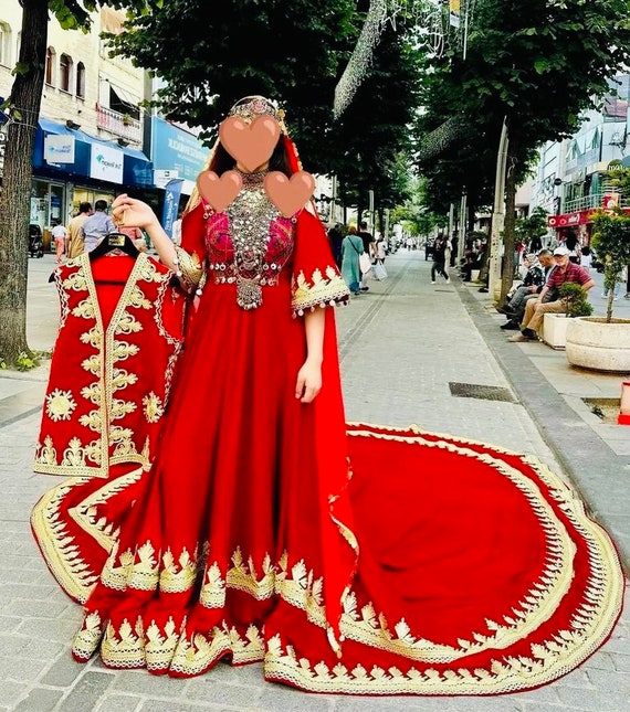 Afghan Wedding Dress Afghan Bride Red Frock With Matching Waistcoat for Groom Afghani Wedding Clothes Afghan Traditional Wedding Attire Etsy