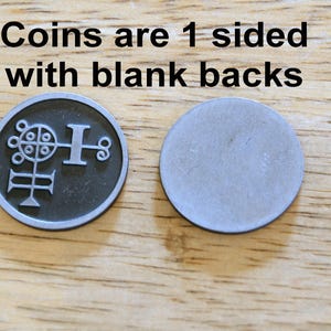 King Solomon's 72 Demon Seals Coin Set - Occult Metal Talismans - Ars Goetia Sigils from The Lesser Key of Solomon Grimoire Bild 3