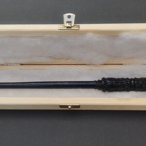Professor Snape wooden wand hand made in wooden box LILANDER image 4
