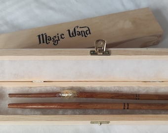 Ron Weasley's wands set in a wooden box