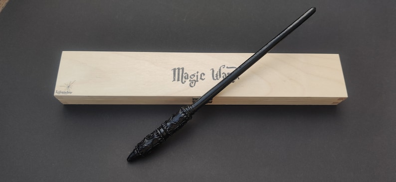 Professor Snape wooden wand hand made in wooden box LILANDER image 1