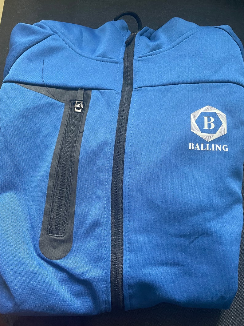 Blue Balling Tracksuit Zipup Hoodie Sweatpants Set Blue Etsy