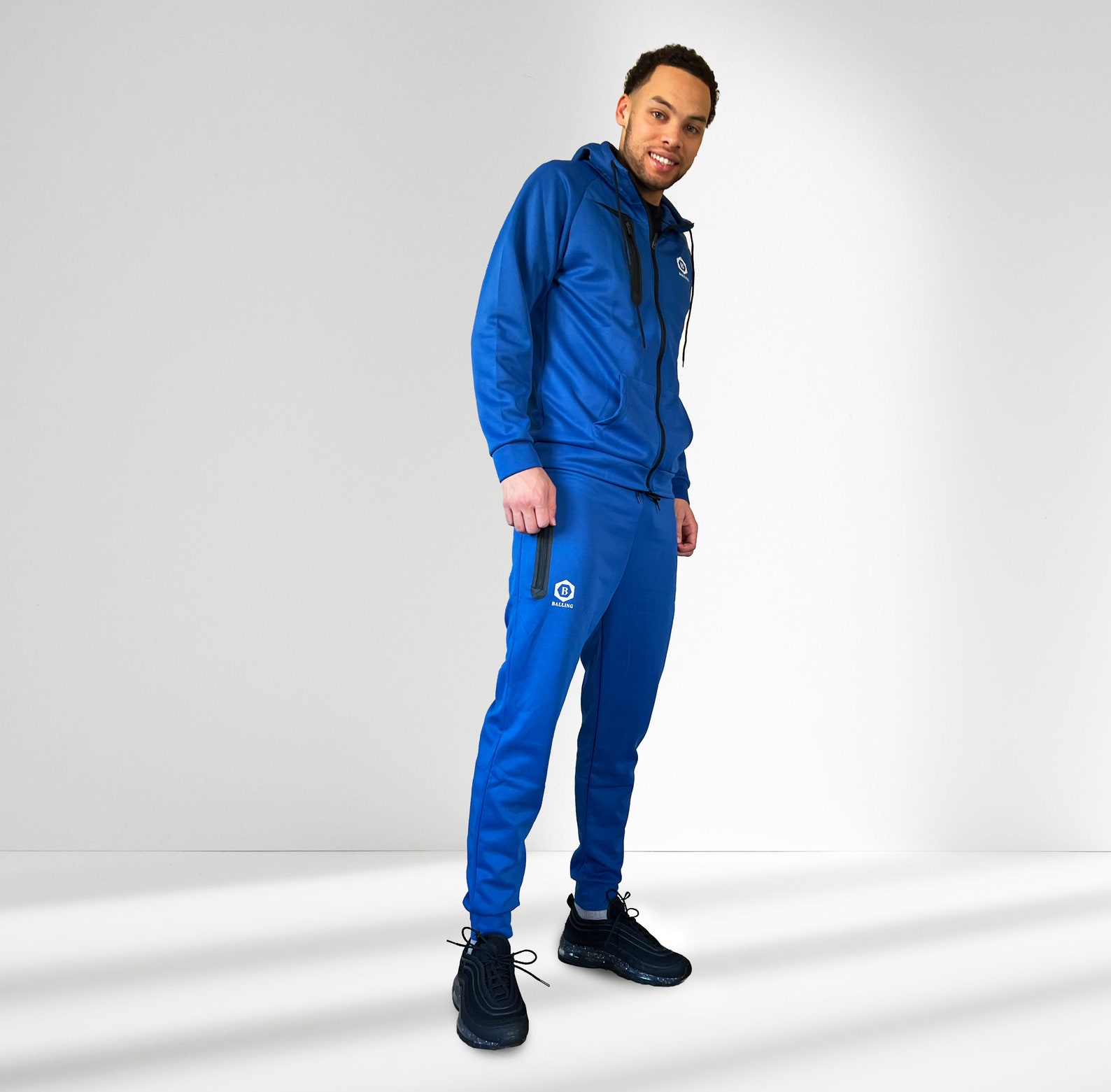Blue Balling Tracksuit Zipup Hoodie Sweatpants Set Blue Etsy