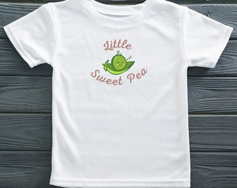 Little Sweet Pea T-Shirt, Baby-Baumwoll-Kleidung, Baby-Erbse-Shirt, Baby-Geschenk, Geschenk für Baby, Sweet Pea, Geschenk, Baby-Geschenk für Baby, Baby-T-Shirt