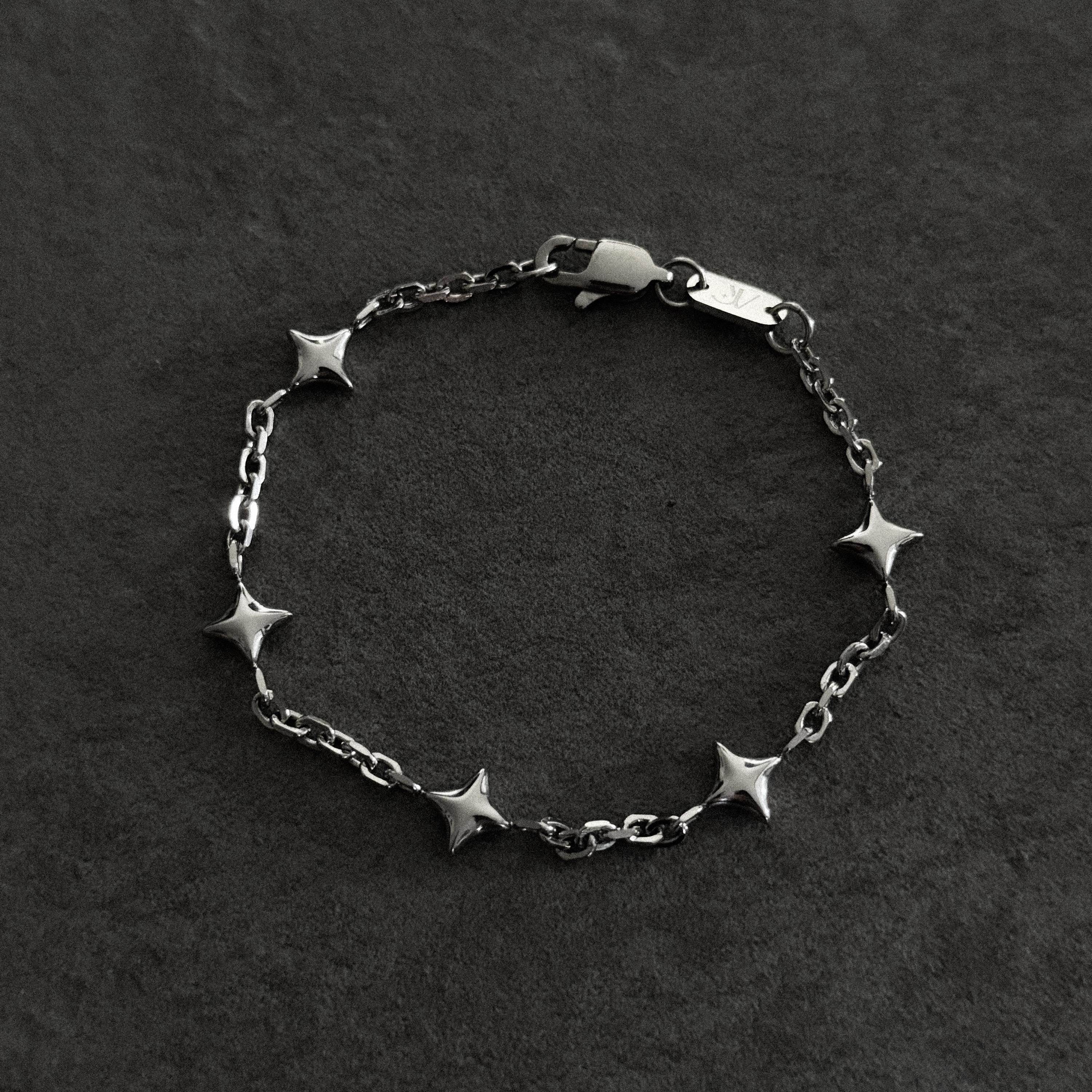 Star Bracelet Silver - Minimalistic Bracelet Men - Silver