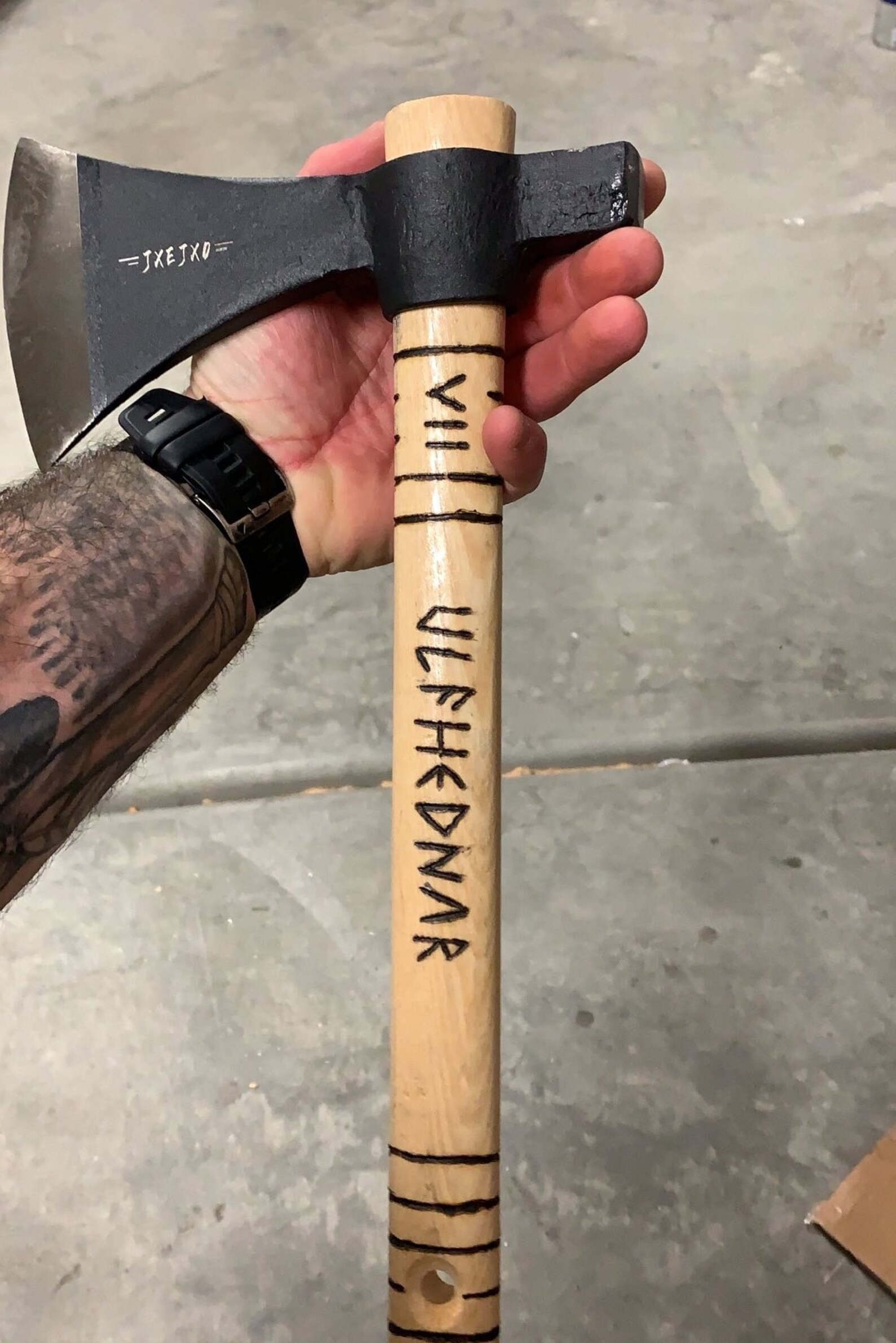 Throwing Tomahawks. Mountain Man, Viking Style. Hand Made and Engraved