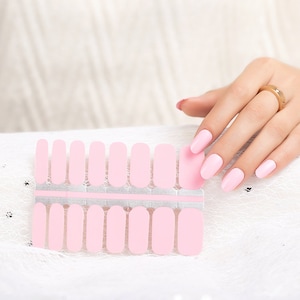Pink and Red Shades of Solid Color Nail Wraps
