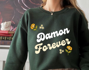 Damon Forever Sweatshirt - Damon Salvatore | Delena | Elena | TVD Merch