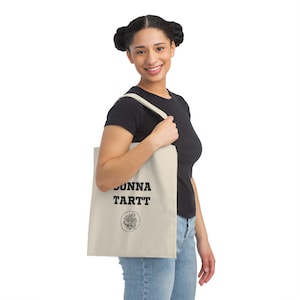 Donna Tartt Tote Bag- Literary Dark Academia Bookish Canvas Tote, The Secret History Inspired Aesthetic Bag, Book Lover Gift