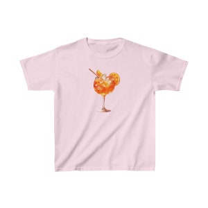 Tee shirt bébé tendance années 2000 Aperol Spritz tee-shirt bébé années 90 Cocktails tshirt boisson d'été italienne chemise graphique vêtements esthétiques rétro haut des années 2000 image 5