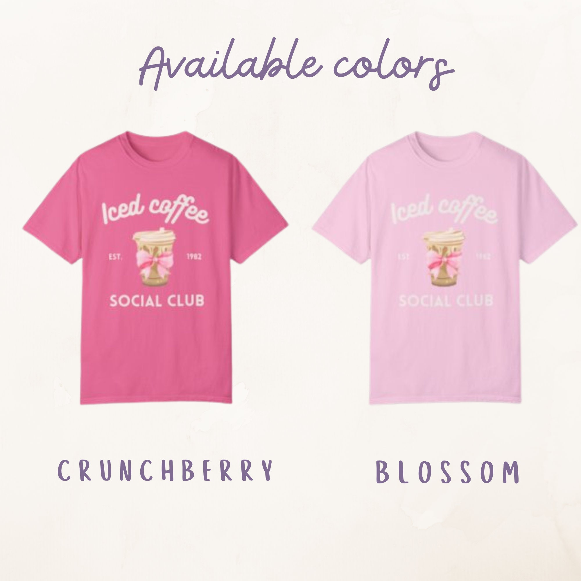 Iced Coffee Social Club T-shirt, Trendy Coquette Aesthetic Tee, Girly ...