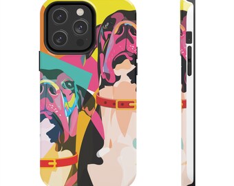 Colorful Great  Dane Dog iPhone Case - Colorful iPhone Case -  Tough iPhone Cases