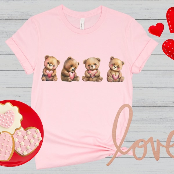 Valentine T-shirt | Lovely bear T-shirt | Valentines Bear T-shirt | Cute Bear T-shirt | Valentines Gift | Spooky Valentine Crewneck
