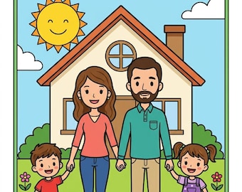 Il mio libro da colorare di famiglia Vol. 1 / Pagine adatte ai più piccoli (Download digitale)