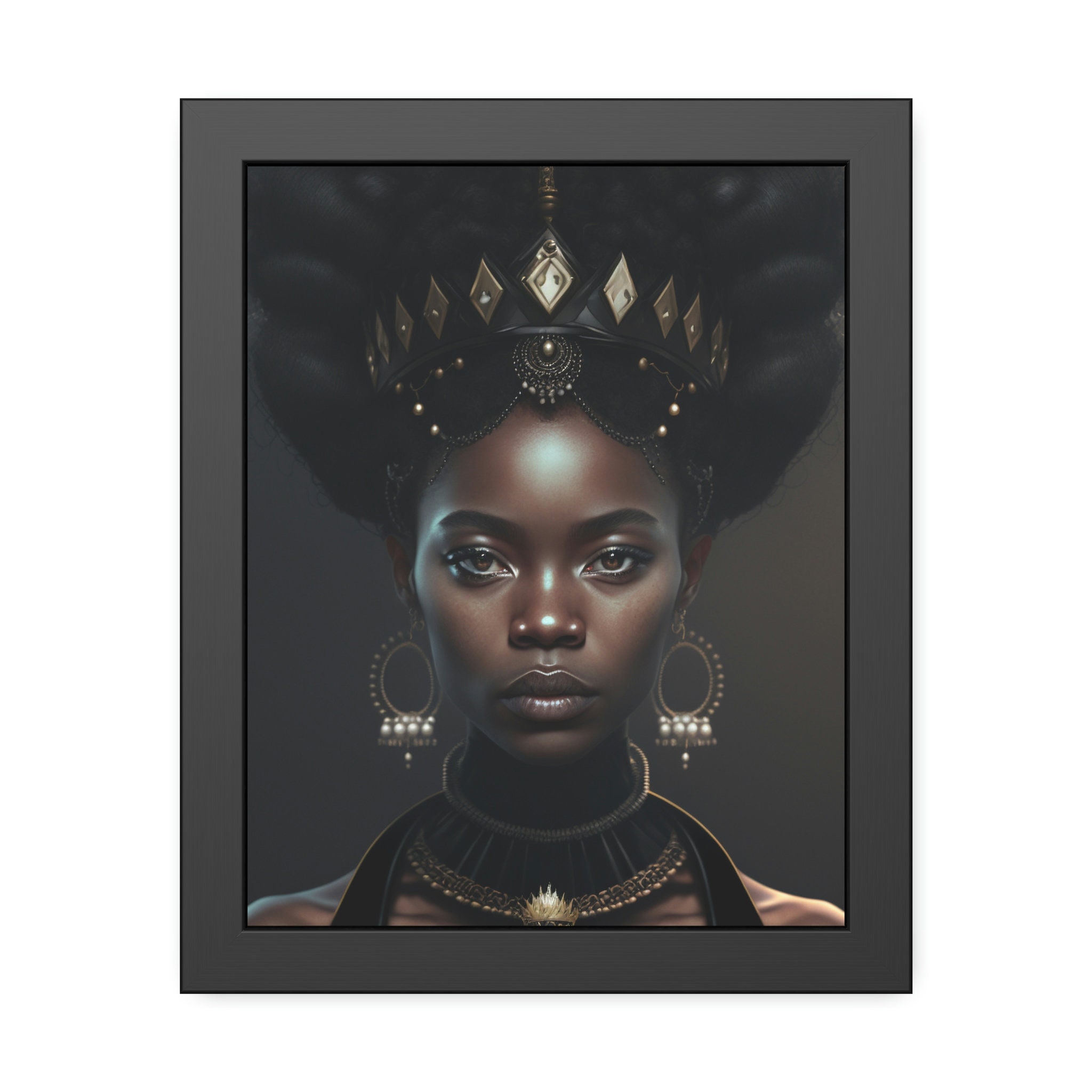 Royal Black Queen Picture Frame Etsy