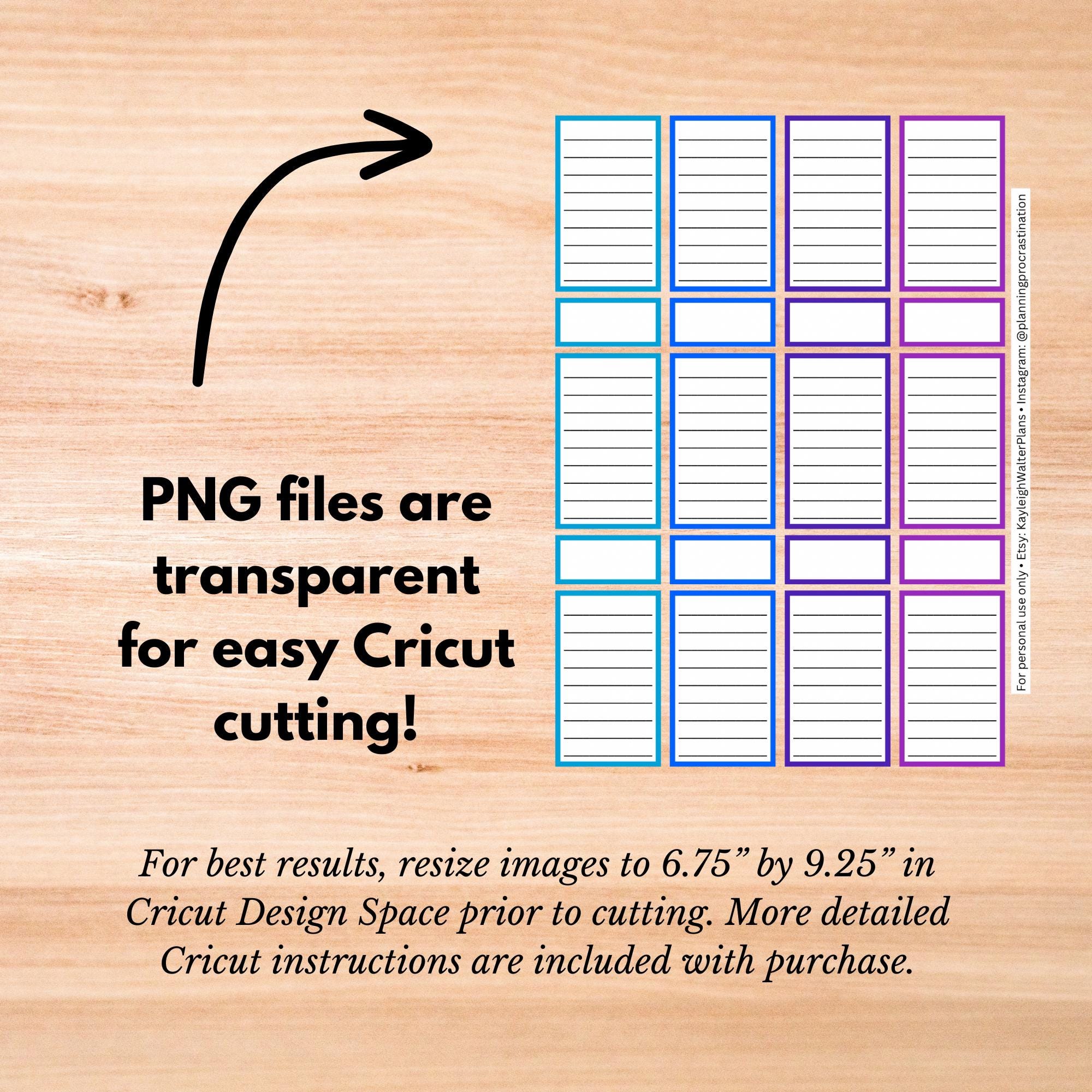 Classic Happy Planner Vertical Layout Printable Lined Boxes in 40 ...