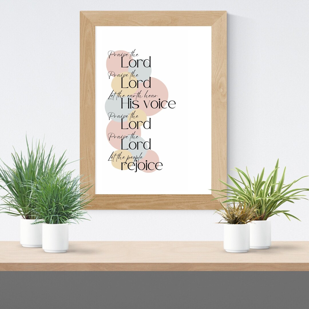 To God Be the Glory Religious Printable Wall Art With Hymn - Etsy