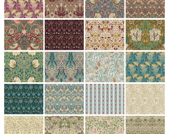 Lodden Fat Quarter Bundle - 20 piece - Lodden - The Original Morris & Co from Free Spirit Fabrics