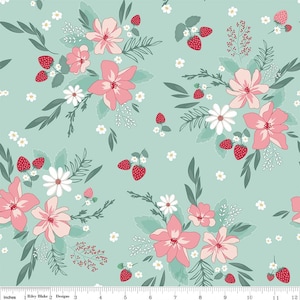 Main in Mint- Berry Market by Beverly McCullough for Riley Blake Designs