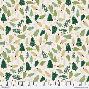 Joy Pines - Christmas Cabin by Mia Charro for Free Spirit fabrics