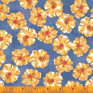 Flower Heads - Blue - Sadie from Whistler Studios for Windham Fabrics