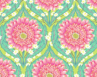 Daisy and confused in moonbeam -Untamed by Tula Pink from Free Spirit Fabrics - sold in 1/2 yards -