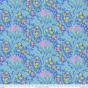 Artichoke in Blue - Kaffe Fassett x Morris & Co from Free Spirit Fabrics - sold by 1/2 yard