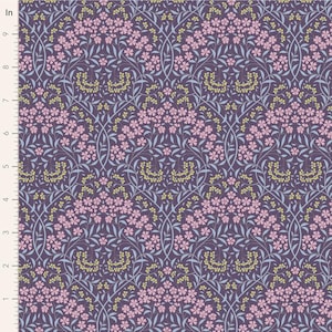 Larissa in Eggplant - Sanctuary Collection from Tilda Fabrics - sold in 1/2 yards