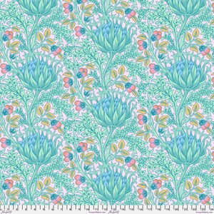 Kaffe Fassett x Morris & Co. Cotton Lawn - Artichoke in Lavender - from Free Spirit Fabrics - sold by 1/2 yard