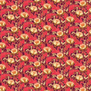 Wanderlust in Plum - Wild Abandon by Heather Bailey for Figo fabrics - sold by the 1/2 yard
