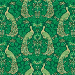 Rogues & Scoundrels in Teal - Wild Abandon by Heather Bailey for Figo fabrics - sold by the 1/2 yard