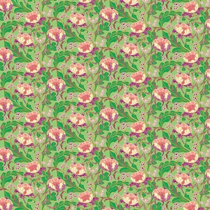 Wanderlust in Aqua - Wild Abandon by Heather Bailey for Figo fabrics - sold by the 1/2 yard