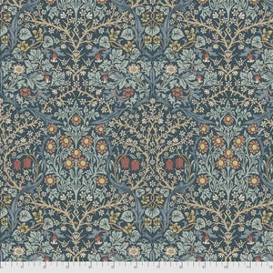 Blackthorn in Indigo - The Original Morris & Co from Free Spirit Fabrics - sold by 1/2 yard