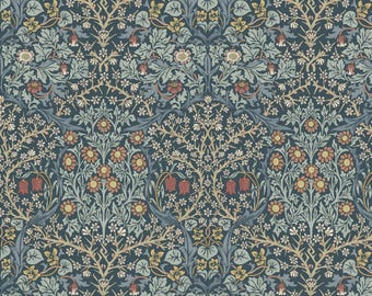 Blackthorn in Indigo - The Original Morris & Co from Free Spirit Fabrics - sold by 1/2 yard