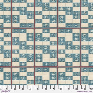 Blue Numbers - Blue Palette from Eclectic Elements Palette by Tim Holtz for Free Spirit Fabrics - sold in 1/2 yards
