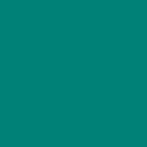 May include: Solid teal green background.