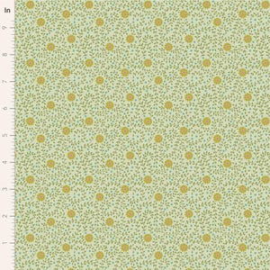 Daisydream in Pistachio - Sanctuary Collection from Tilda Fabrics - sold in 1/2 yards