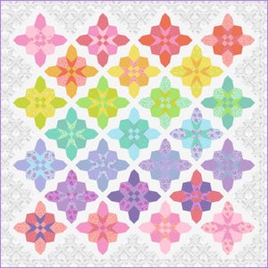 Forget-Me-Nots Quilt Kit - featuring the new True Colors by Tula Pink for Free Spirit Fabrics