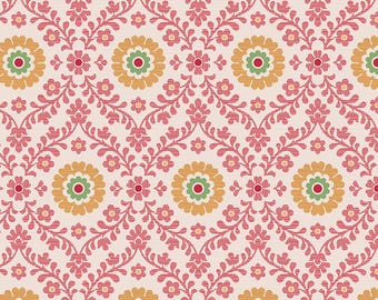 Lori Holt - Wallpaper in Marigold - 108 inch wide backing  - Piece & Plenty by Lori Holt for Riley Blake Designs - sold in 1/2 yards