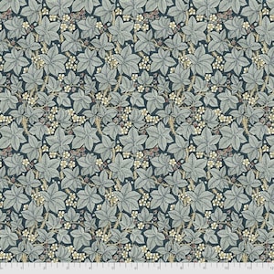 Bramble in Indigo - The Original Morris & Co from Free Spirit Fabrics - sold by 1/2 yard