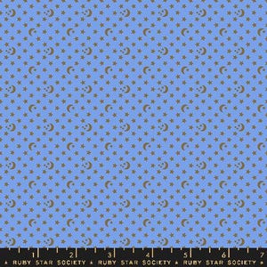 Moon & Stars in Dusk - Ooh Lucky Lucky by Alexia Marcelle Abegg Ruby Star Society - sold by 1/2 yard