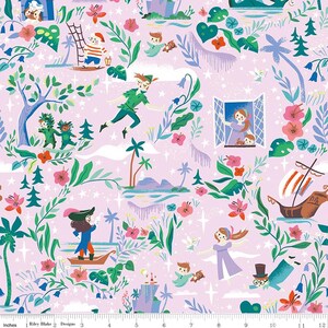 Forever Neverland Main in Princess - Forever Neverland by Jill Howarth for Riley Blake Designs