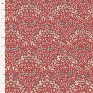 Larissa in Rhubarb - Sanctuary Collection from Tilda Fabrics - sold in 1/2 yards