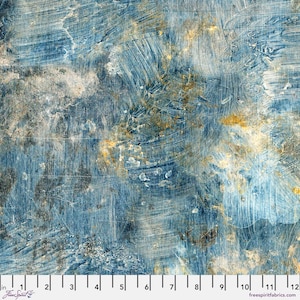 Blue Vintage - Blue Palette from Eclectic Elements Palette by Tim Holtz for Free Spirit Fabrics - sold in 1/2 yards