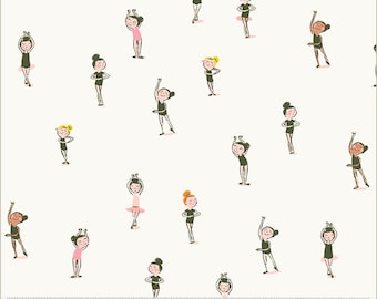 Ballerinas in Cream -  Studio Edit by Heather Ross for Windham Fabrics