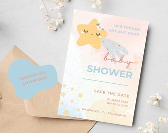 Baby Party Invitation (customizable) | safe the date | baby shower