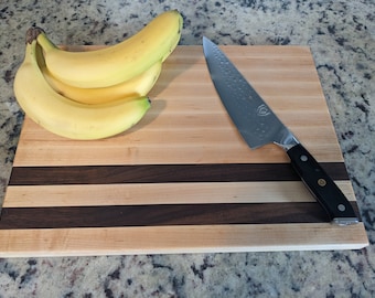 Maple and Walnut Cutting Board 16" x 12" x 1"