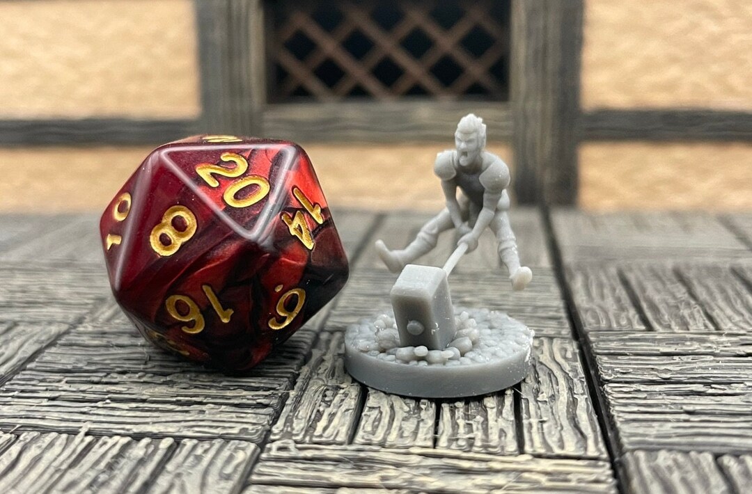 Halfling Male Barbarians Tabletop RPG Mz4250 3D Printed Miniatures 28mm